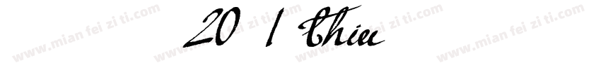 拾陆字濑户20 1 Thin 语言英文字体转换